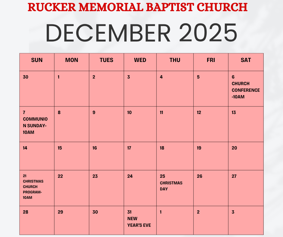 December Calendar 2025